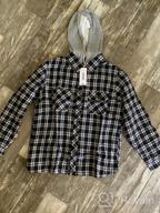 img 1 attached to Warm And Stylish: Men'S Plaid Flannel Jacket With Sherpa Fleece Lining And Hood review by Joel Payne
