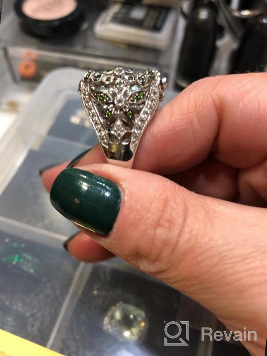 img 1 attached to 💎 Sleek RB Gems Sterling Rhodium Plated Prasiolite Quartz Boys' Jewelry: Superb Style for Young Gentlemen! review by Aaron Richardson