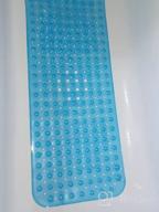 img 1 attached to AmazerBath Bath Tub Mat, 40 X 16 Inches Non-Slip Shower Mats With Suction Cups And Drain Holes, Bathtub Mats Bathroom Mats Machine Washable, Black review by Chad Gue