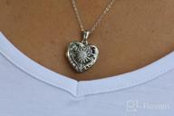 img 1 attached to 📸 Lovely 925 Sterling Silver Heart Locket Necklace - Holds 2 Pictures - For Men, Women, Girls, and Teens - Thoughtful Gift - 18''+2'' Extender review by Ann Thompson