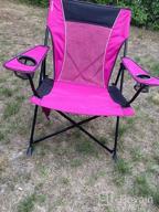 img 1 attached to Kijaro Dual Lock Portable Camping Chairs - Enjoy The Outdoors With A Versatile Folding Chair, Sports Chair, Outdoor Chair & Lawn Chair - Dual Lock Feature Locks Sitting Or Packaged Position review by Dave Phobia