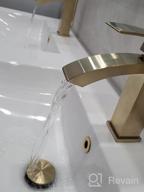 картинка 1 прикреплена к отзыву 🚰 Matte Black Brass Waterfall Bathroom Sink Faucet with Single Handle, Square Vanity Design, Escutcheon, and Pop Up Drain Assembly – TRUSTMI от Micael Casillas