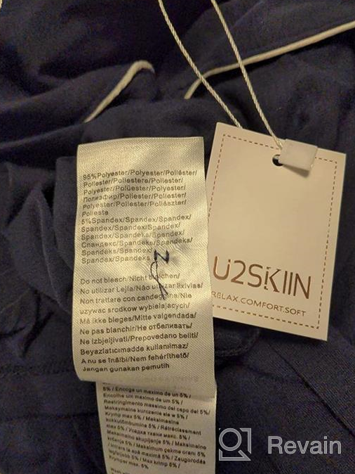 img 1 attached to Cotton Lightweight Sleepwear Bottoms by U2SKIIN: Ultimate Comfort for a Restful Night's Sleep review by Mitch Emmel