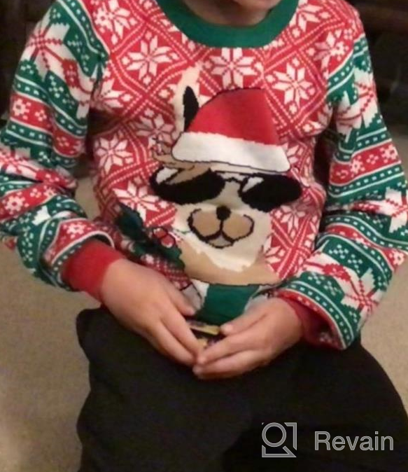 img 1 attached to 🎄 Festive BFUSTYLE Christmas Sweater: Boys' Clothing Pullover Sweatshirt review by Shah Bell