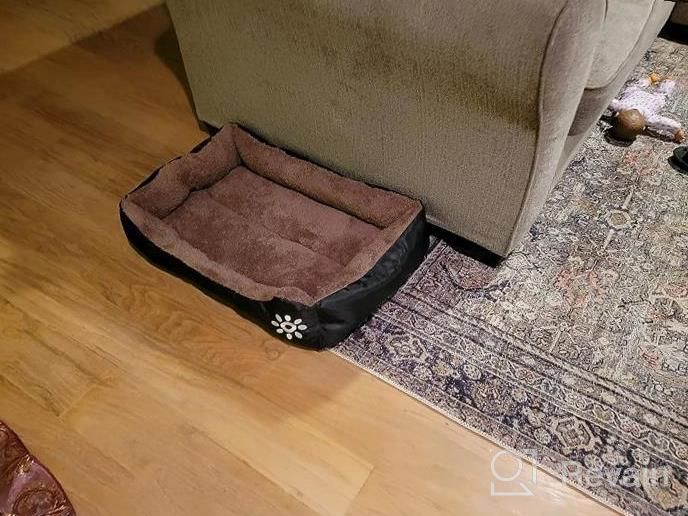 img 1 attached to Orthopedic Pet Sofa Bed For Medium Dogs - Rectangle Washable And Breathable Dog Bed For Ultimate Comfort And Warmth By PUPPBUDD review by Todd Stovall