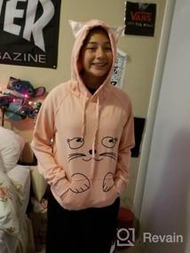 img 7 attached to Cute And Cozy: PERSUN Women'S Cat Ear Hoodie With Kangaroo Pouch