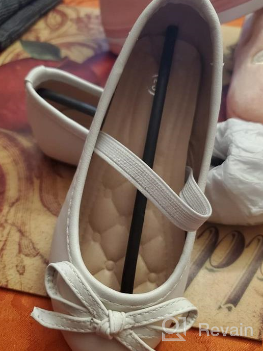 img 1 attached to Chiximaxu Bowknot Ballerina 👑 Princess Shoes for Toddler Girls review by Nicole Baca