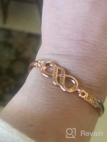 img 5 attached to LQRI Cancer Gifts: Funny Sarcastic Saying Badass Bitch Infinity Bracelet - An Empowering Cancer Survivor's Jewelry & Awareness Gift!