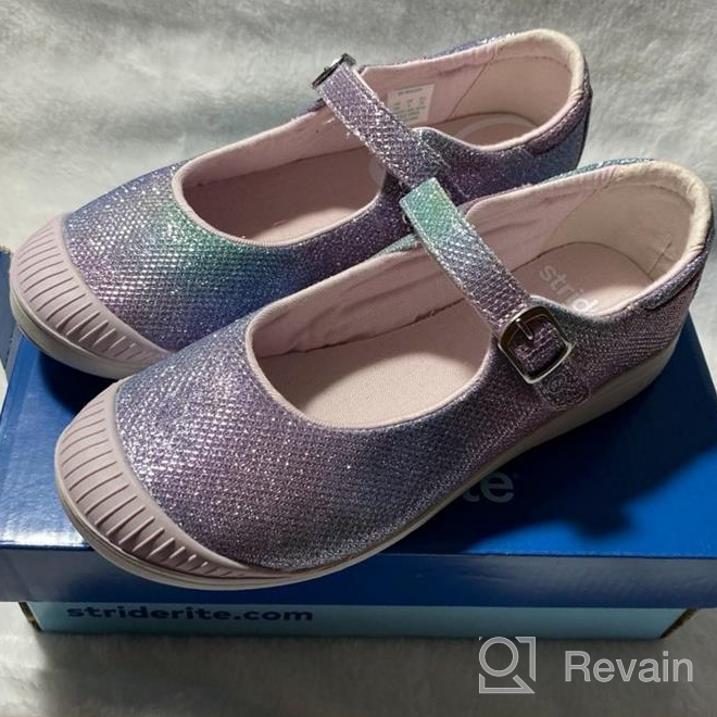 img 1 attached to 👟 Rose Gold Toddler Shoes for Girls - Size 8.5, Flats Included review by Julia Lizeth
