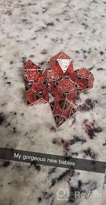 img 1 attached to Enhance Your RPG Experience With UDIXI Metal DND Dice Set - 7PCS Polyhedral Dragon D N D Dice For Dungeons And Dragons review by Hartman Hernandez