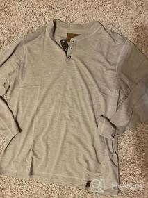 img 5 attached to Flexible Venado Henley Long Sleeve Shirts For Men - Stylish Mens Henley With Comfortable Flex Material