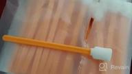 img 1 attached to Large Foam Swab Sticks With Rectangular Tips, 100Pcs, 5.25 Inches, Orange - Ideal For Inkjet Printers, Optical Instruments, Car Detailing, And Cleaning In Cleanrooms review by Robert Sisco
