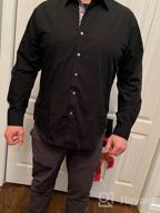 img 1 attached to Solid Long Sleeve Men'S Dress Shirt For Casual And Business, Regular Fit Button Down By Siliteelon review by Howie Broyles