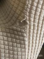 img 1 attached to 6-Pack Stretch Dining Chair Covers In Textured Taupe Checked Jacquard Fabric – Parsons Chair Slipcovers For Dining Room – Chair Protectors To Keep Your Chairs Pristine review by Megan Lucas