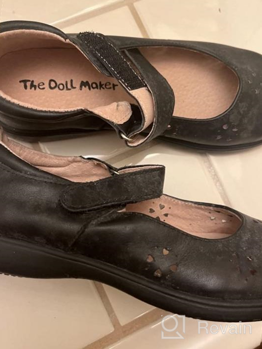 img 1 attached to 👠 Doll Maker Bow Strap Flats review by Chris Budenski