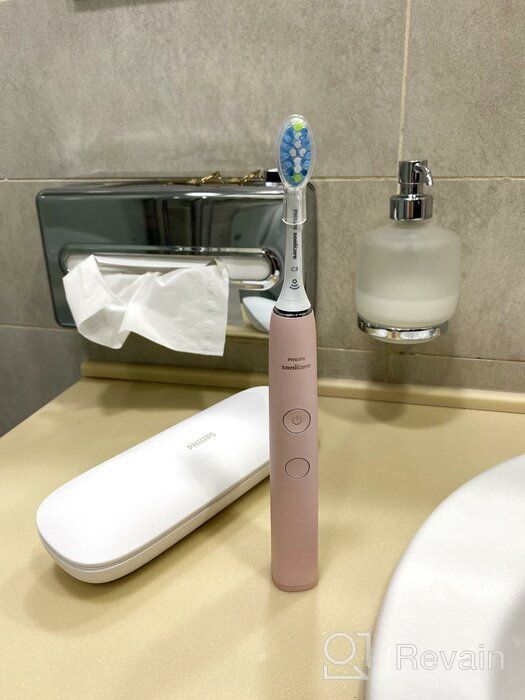 img 1 attached to Philips Sonicare DiamondClean 9000 HX9911 sonic toothbrush, pink review by Ha Joon ᠌