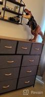 img 1 attached to YITAHOME 9 Drawer Dresser: Sturdy Steel Frame, Wooden Top & Easy Pull Suede Bins For Bedroom, Living Room, Hallway, Closets & Nursery Storage review by Pamela Johnson