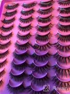 img 1 attached to 😍 Get Alluring Eyes with MAGEFY 20 Pairs: 4 Styles of Handmade, Fluffy False Eyelashes - Natural Look Faux Mink Lashes Pack review by Fernando Wolford