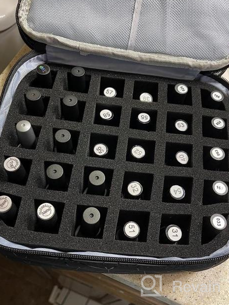 img 1 attached to KGMCARE Double-Layers Nail Polish Organizers And Storage, Geometric PU Leather Carrying Case For Fingernail Polish, Nail Varnish And Manicure Sets - Holds Up To 30 Bottles（15Ml）With Detachable Divider review by Eric Montgomery