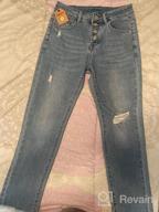 img 1 attached to Women'S Distressed Jeans - Ripped Hole Destroyed Raw Hem Jean Boyfriend Cool Denim Pants By Heipeiwa review by James Hardy