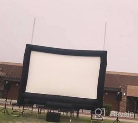 img 8 attached to 22-Foot Inflatable Outdoor And Indoor Movie Projector Screen With Blower - Front And Rear Projection, Mega Blow Up Screen For Parties, Quick And Easy Setup