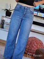 img 1 attached to Comfortable Baggy Wide Leg Jeans With High Waist And Durable YKK Zipper For All Body Types review by Trini Tremblay