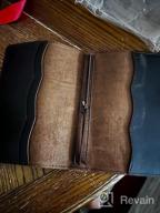img 1 attached to Travelers Notebook Cover With Inner Pockets, Card Slots And Pen Holder, A5 Size, Dark Brown review by Joshua Vogel