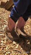 картинка 1 прикреплена к отзыву Ботинки Smoky Mountain: модель для малышей серии Hopalong с утолщенным носком из кожи, подошвой из ТПР, квадратным каблуком, подкладкой из искусственного материала и дизайном в стиле "поношенное от Antonio Liu