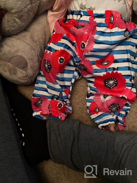 img 1 attached to 🌸 Floral Stripe Clothes Set - Big Sister Little Sister Matching Outfits by Aslaylme review by John Martin