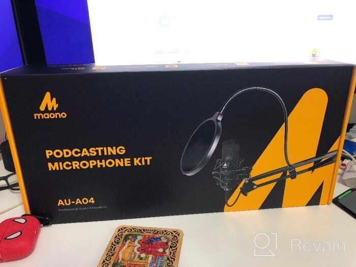 img 1 attached to MAONO AU-A04TC USB Microphone Kit 192KHZ/24BIT | Aluminum Organizer Storage Case | PC Condenser Podcast Streaming Cardioid Mic | Plug & Play for Computer, YouTube, Gaming Recording review by Aashiva Pal ᠌