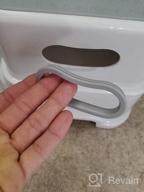 img 1 attached to Victostar 2 Step Stool For Kids - Anti-Slip, Sturdy & Safe Potty Training Aid For Toilet, Bathroom & Kitchen! review by Adrian Smart