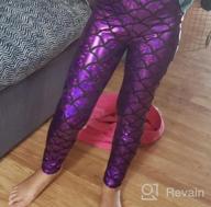 img 1 attached to Loxdonz Kids Mermaid Fish Scale Long Leggings: Stretchy and Stylish Tight Pants for Baby Girls review by Mercedes Partridge