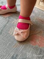 img 1 attached to FUNKYMONKEY Toddler Little Casual Ballet Girls' Shoes for Flats review by Kenny Shaver