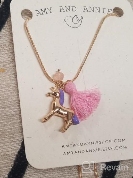 img 1 attached to 🦄 Personalized Heart Locket Unicorn and Dinosaur Necklace – Perfect Birthday Gift for Girls and Kids review by Regina Smith