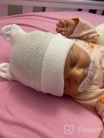 img 7 attached to Мягкие милые детские шапочки для новорожденных Aablexema для новорожденных от 0 до 3 месяцев