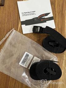 img 6 attached to 4 Pack 1" X 12' Ayaport Lashing Straps For Car Roof Rack Kayak, SUP, Canoe & Surfboard Tie Down Strap Packing.