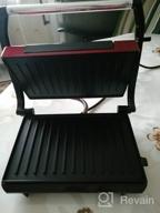 img 1 attached to Sandwich maker Kitfort KT-1609 Panini Maker, red review by Dorota witek ᠌
