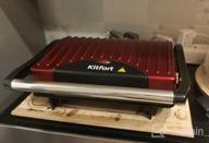 img 1 attached to Sandwich maker Kitfort KT-1609 Panini Maker, red review by Ada Wajszczuk ᠌