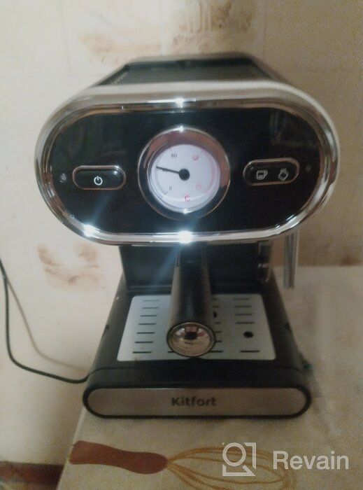 img 2 attached to Rozhkovy coffee maker Kitfort KT-702, black review by Anastazja Chodzkiewi ᠌