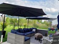 img 1 attached to 10Ft Patio Umbrella With Infinite Tilt And Resilient Recycled Fabric Canopy: Perfect Addition To Your Outdoor Living Space review by Katie Chisholm