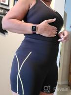 img 1 attached to Women'S Sauna Sweat Shorts For Weight Loss - Rolewpy Neoprene Hot Thermo Sport Capris With Pocket Slimming Workout Thigh Pants review by Patrick Cox