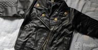 img 1 attached to Toddler Boys Girls Faux Leather Motorcycle Jackets Coat, Winter Outwear for 1-5 Years review by Tony Guernsey