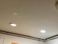 img 1 attached to VOLISUN 12 Pack 4 Inch Led Recessed Ceiling Light With Junction Box, 5000K Daylight, 9W=75W Canless Wafer Downlights, 750LM Dimmable Retrofit Recessed Lighting, ETL And Energy Star Certified review by Abdullah Huan