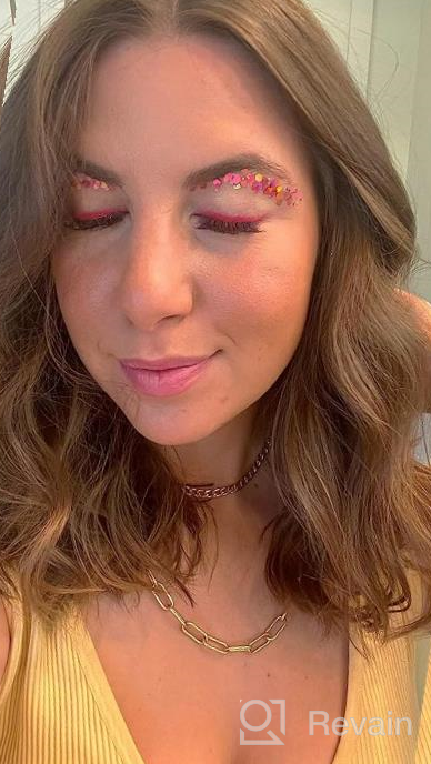 img 1 attached to Shine Like A Queen With KARIZMA'S Holographic 24K Gold Chunky Glitter Set For Face, Hair, Eyes And Body - Perfect For Raves, Festivals And Every Day Glam! review by Sean Lafond