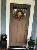 img 1 attached to Bring Warmth To Your Home This Fall With Lvydec'S 18-Inch Artificial Berry Wreath - Perfect For Thanksgiving Decoration! review by Brad Phifer