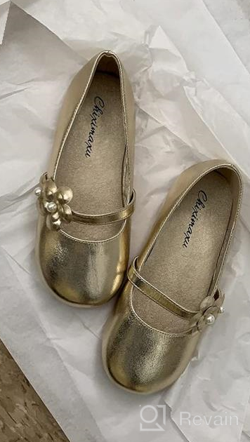 img 1 attached to 👑 Sparkling Silver Shinning Flower Girls Toddler Shoes - Cute and Stylish Footwear for your Little Princess review by Amanda Turner