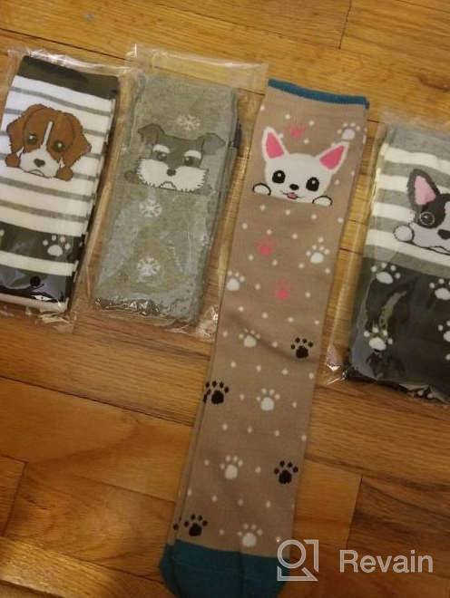 img 1 attached to 6 Pairs Of Girls' Knee High Socks With Cute, Crazy, And Funny Animal Patterns For Ages 3-12 By MQELONG review by Faith Miller