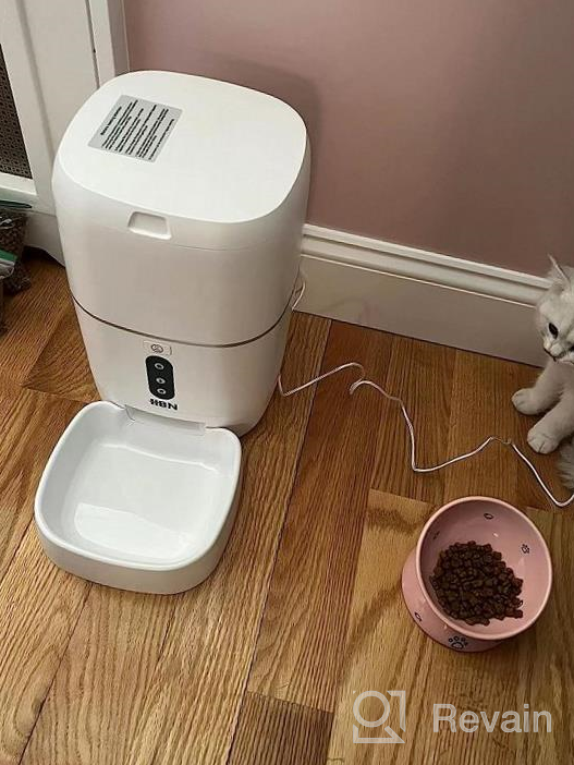 img 1 attached to HBN Automatic Cat Feeder With HD 1080P Camera,Dog Food Dispenser Work With Alexa And Voice Recorder,Wi-Fi Enabled App Control review by Anthony Rael