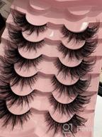 img 1 attached to 8D Curl Fluffy Fairy Strip Lashes: Lanflower False Eyelashes For Dramatic Full Volume Fox Eyes With Faux Mink Material - Pack Of 7 Pairs review by Robert Olguin