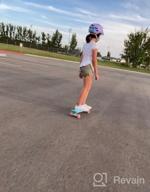 img 1 attached to Cruiser Skateboard for Girls Kids Ages 6-12, Complete 22 Inch Mini Standard Skateboard review by Trendsetters Hare